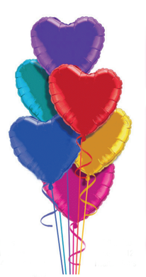 Balloon Bouquet - Hearts or Stars