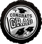 Balloons - Graduation - Congrats Grad 18" Rounds (Individual)