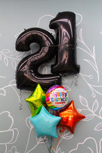 Load image into Gallery viewer, Balloon Bouquet - Happy Birthday Number Bouquet (Double Digits)