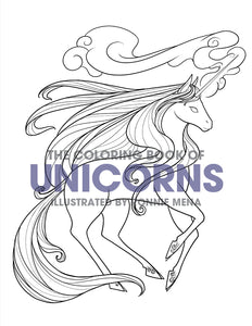 The Coloring Book of Unicorns by Ronnie Mena