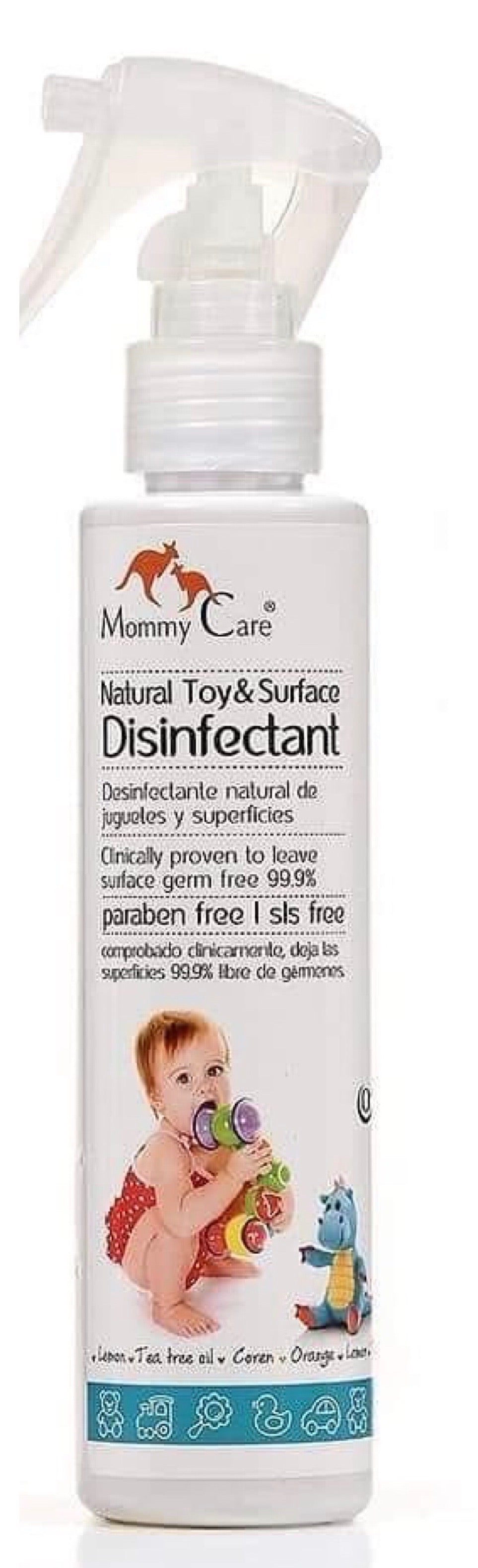 Natural toy and surface disinfectant spray
