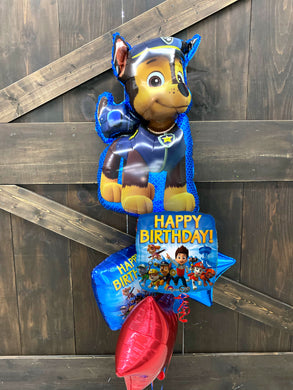 Balloon Bouquet - Paw Patrol - Chase & Friends